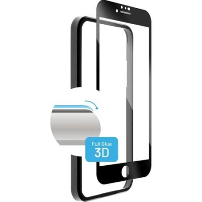 Ochranné tvrzené sklo FIXED 3D Full-Cover s aplikátorem pro Apple iPhone 7/8/SE(2020/2022), černé