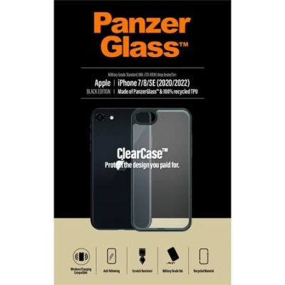PanzerGlass ClearCase iPhone 7/8/SE (2020) Black Edition