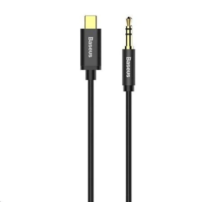 Baseus Yiven Audio kabel USB-C na mini jack 3,5 mm, 1,2 m - černý