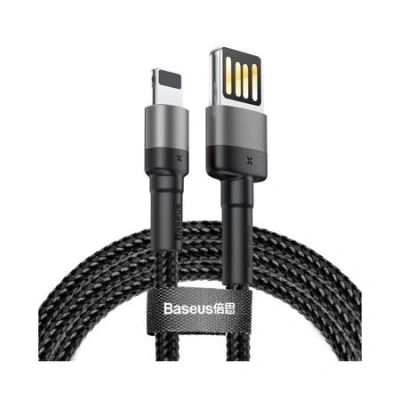Bleskový kabel USB (oboustranný) Baseus Cafule 2,4A 1 m (šedo-černý)