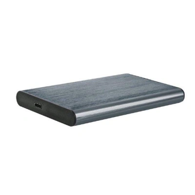 Externí box GEMBIRD pro 2,5" disky, USB 3.1, Type-C, broušený hliník, šedý, EE2-U3S-6-GR