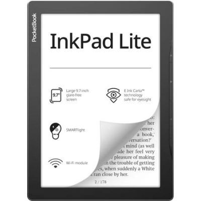 POCKETBOOK e-book reader 970 INKPAD LITE MIST GRAY/ 8GB/ 9,7"/ Wi-Fi/ USB-C/ čeština/ šedá, PB970-M-WW