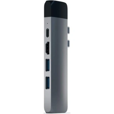 Satechi USB-C Pro Hub with Ethernet - Space Gray Aluminium, ST-TCPHEM