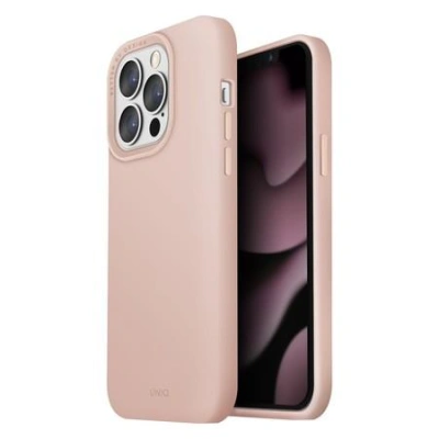 UNIQ Lino Blush Pink MagSafe Compatible iPhone 13 Pro růžový