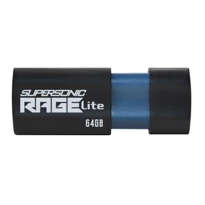 PATRIOT Supersonic Rage Lite 64GB / USB 3.2 Gen 1 / černá, PEF64GRLB32U