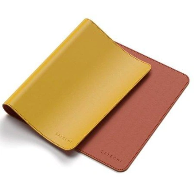 Satechi Eco Leather Dual Sided Deskmate - Yellow/Orange, ST-LDMYO