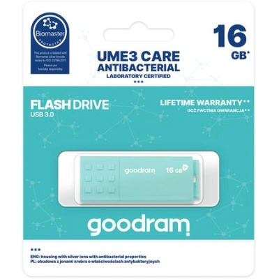 GOODRAM memory USB UME3 CARE 16GB USB3.0, UME3-0160CRR11
