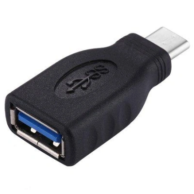 Adaptér USB-C/male - USB3.0 A/female , OTG, černá, kur31-11