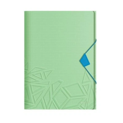 Tříchlopňové desky Leitz UrbanChic PP, A4, zelená, 46490050