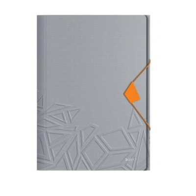 Tříchlopňové desky Leitz UrbanChic PP, A4, tmavě šedá, 46490088