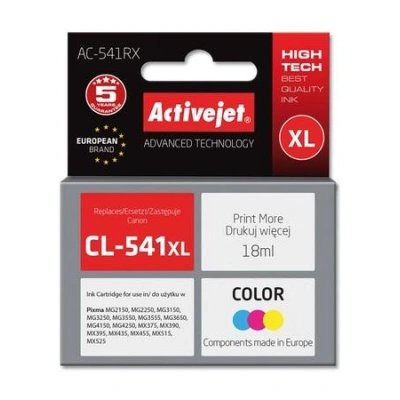 ActiveJet Ink cartridge Canon CL-541XL Prem. Col AC-541RX   18 ml, AC-541RX