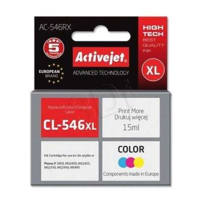 ActiveJet ink Canon CL-546XL remanufactured AC-546RX  15 m, EXPACJACA0140