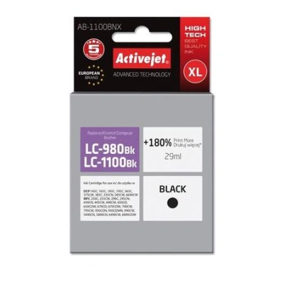 ActiveJet ink cartr. Brother LC-1100Bk - 29 ml - 100% NEW AB-1100BNX (AB-1100Bk), EXPACJABR0017