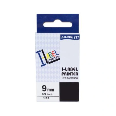 PRINTLINE kompatibilní páska s Casio, XR-9YW1, 9mm, 8m, černý tisk/žlutý podkl., PLTC18