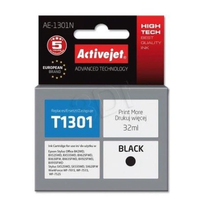 ActiveJet ink cartr. Eps T1301 Black 100% NEW - 32 ml     AE-1301N, EXPACJAEP0207