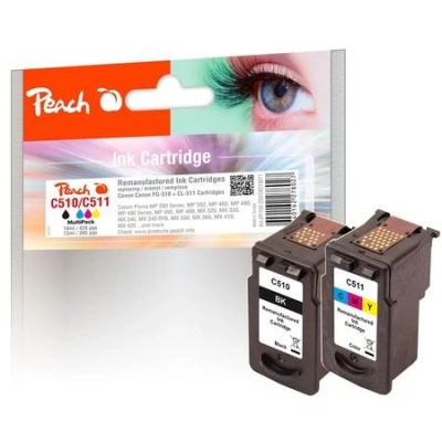 PEACH kompatibilní cartridge Canon PG-510 / CL-511 MultiPack, black, color, 319011