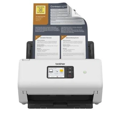 Brother ADS-4500W rychlý oboustranný skener dokumentů A4, 35 stran, dotykový displej, LAN, Wi-Fi, ADS4500WTF1