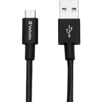 USB kabel, černá, micro USB, 30 cm, VERBATIM