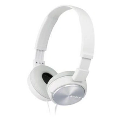 SONY sluchátka náhlavní MDRZX310W/ drátová/ 3,5mm jack/ citlivost 98 dB/mW/ bílá