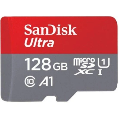 SanDisk Ultra microSDXC 128 GB + SD Adapter 140 MB/s  A1 Class 10 UHS-I