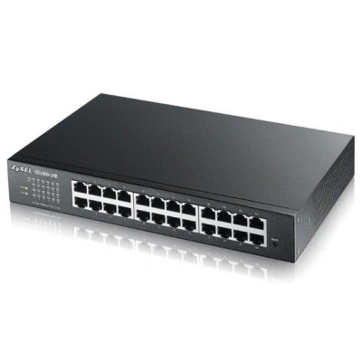 ZyXEL GS1900-24E v3, 24-port GbE L2 Smart Switch, rackmount, fanless, GS1900-24E-EU0103F