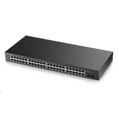 Zyxel GS1900-48 50-port Gigabit Web Smart switch, 48x gigabit RJ45, 2x SFP v2, GS1900-48-EU0102F