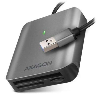 AXAGON externí čtečka paměťových karet microSD/SD/CF / CRE-S3 / USB-A 3.2 Gen 1 / UHS-II / hliníkové tělo, CRE-S3
