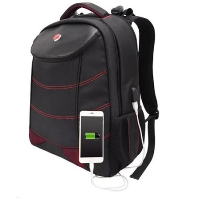 Bestlife gamingový batoh na 17" notebook s usb konektormi na nabíjanie, BL-BB-3332R