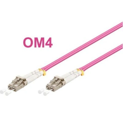 Optický patch kabel duplex LC-LC 50/125 MM 1m OM4