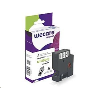WECARE ARMOR páska kompatibilní s DYMO S0720530,White/Transparent, 12mm*7m, K80025W4