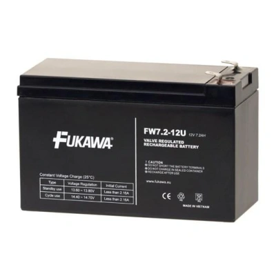 FUKAWA olověná baterie FW 7,2-12 F2U do UPS APC/ AEG/ EATON/ Powerware/ 12V/ 7,2 Ah/ životnost 5 let/ Faston F2-6,3mm, 11509