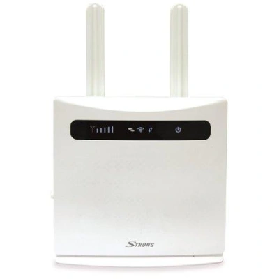 STRONG 4G LTE router 300/ Wi-Fi standard 802.11 b/g/n/ 300 Mbit/s/ 2,4GHz/ 4x LAN (1x WAN)/ USB/ SIM slot/ bílý, 4GROUTER300