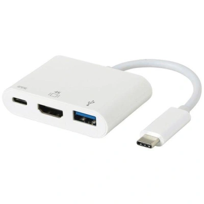 eSTUFF USB-C AV Multiport Adapter for Macbook Pro   HDMI(4kx2k) + USB3.0 + USB-C Charging port.., ES623001WH