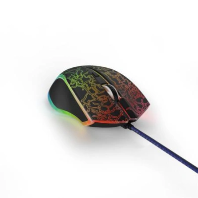 HAMA uRage gamingová myš Reaper 220 Illuminated/ drátová/ optická/ podsvícená/ 4800 dpi/ 6 tlačítek/ USB/ černá, 186051