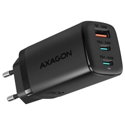 AXAGON síťová nabíječka / ACU-DPQ65 / USB-A / 2x USB-C / PD3.0/QC4+/PPS/Apple, 65W