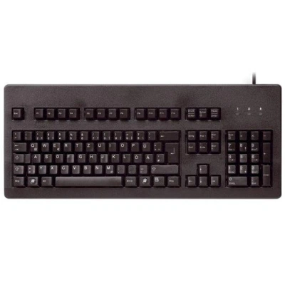 CHERRY G80-3000 BLACK SWITCH mechanická klávesnice EU layout černá USB / PS2 redukce, G80-3000LPCEU-2