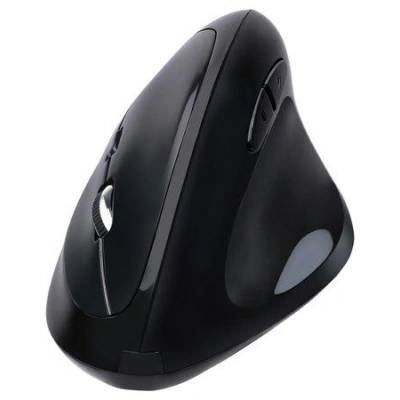 Adesso iMouse E30/ bezdrátová myš 2,4GHz/ vertikální ergonomická/ programovatelná/ optická/ 400-4800DPI/ USB/ černá, iMouse E30
