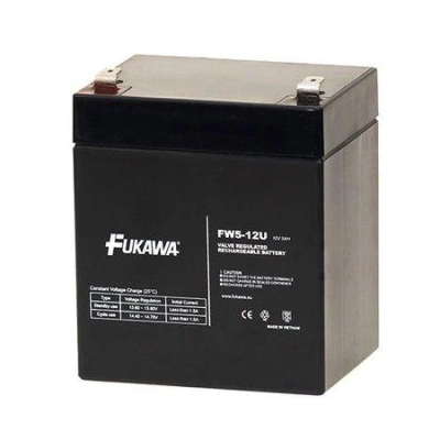 FUKAWA olověná baterie FW 5-12 U do UPS APC/ AEG/ EATON/ Powerware/ 12V/ 5Ah/ životnost 5 let/ Faston F2-6,3mm, 12156