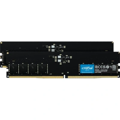 Crucial - DDR5 - sada - 32 GB: 2 x 16 GB - DIMM 288-pin - 4800 MHz / PC5-38400 - CL40 - 1.1 V - bez vyrovnávací paměti - bez ECC, CT2K16G48C40U5