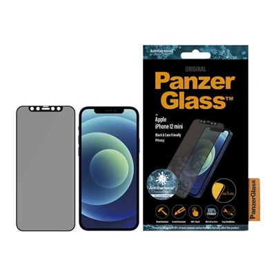 PanzerGlass Original - Ochrana obrazovky pro mobilní telefon - sklo - s bezpečnostním filtrem - 5.4" - černá - pro Apple iPhone 12 mini, P2710