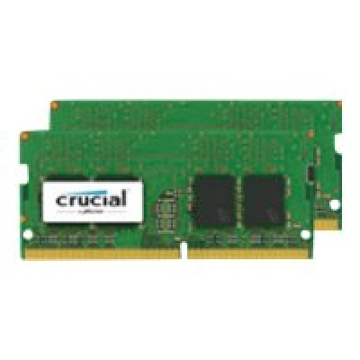 Crucial - DDR4 - sada - 8 GB: 2 x 4 GB - SO-DIMM 260-pin - 2400 MHz / PC4-19200 - CL17 - 1.2 V - bez vyrovnávací paměti - bez ECC, CT2K4G4SFS824A
