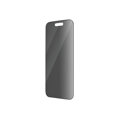 PanzerGlass - Ochrana obrazovky pro mobilní telefon - ultra široký tvar - sklo - s bezpečnostním filtrem - barva rámu černá - pro Apple iPhone 14 Pro, P2784