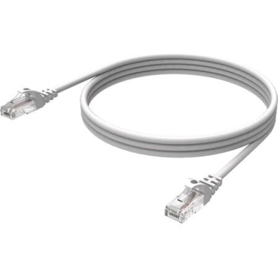 Vision Techconnect - Síťový kabel - RJ-45 (M) do RJ-45 (M) - 1 m - UTP - CAT 6 - bootovaný - bílá