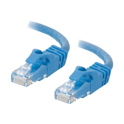C2G Cat6 Booted Unshielded (UTP) Network Patch Cable - Patch kabel - RJ-45 (M) do RJ-45 (M) - 3 m - UTP - CAT 6 - lisovaný, provedení bez hrbolků, licna - modrá