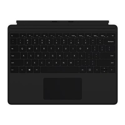 Microsoft Surface Pro Keyboard - Klávesnice - s trackpad - podsvícená - anglická - černá - komerční - pro Surface Pro X, QJX-00007