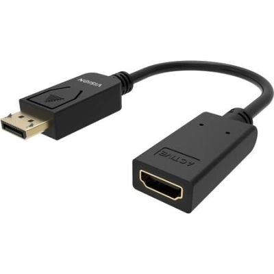 VISION Professional - Video adaptér - DisplayPort s piny (male) do HDMI se zdířkami (female) - černá - podporuje 4K