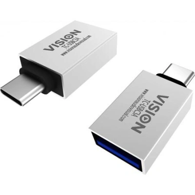 Vision - USB adaptér - 24 pin USB-C (M) do USB typ A (F) - USB 3.1 Gen 2 - bílá