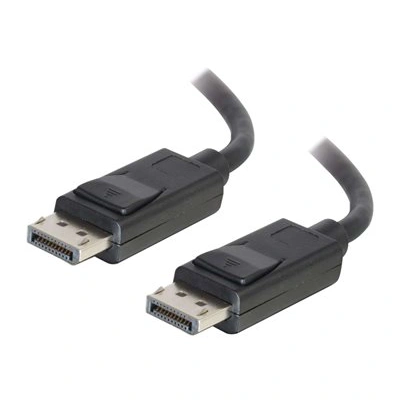 C2G 6ft 8K DisplayPort Cable with Latches - M/M - Kabel DisplayPort - DisplayPort (M) do DisplayPort (M) - 1.83 m - černá
