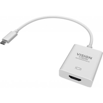 Vision TC-USBCHDMI - Externí video adaptér - USB-C 3.1 - HDMI - bílá - maloobchod