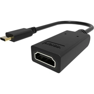 VISION - Video adaptér - 24 pin USB-C s piny (male) do HDMI se zdířkami (female) - černá - podporuje 4K